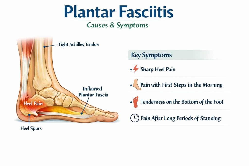plantar fasciitis causes and symptoms